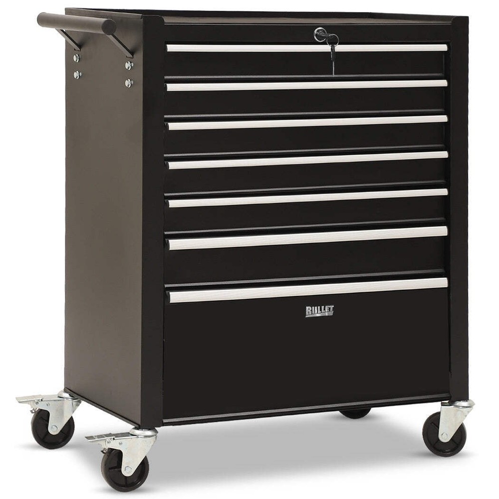 NNEMB 7-Drawer Mobile Tool Cabinet Garage Storage Organizer with Trolley