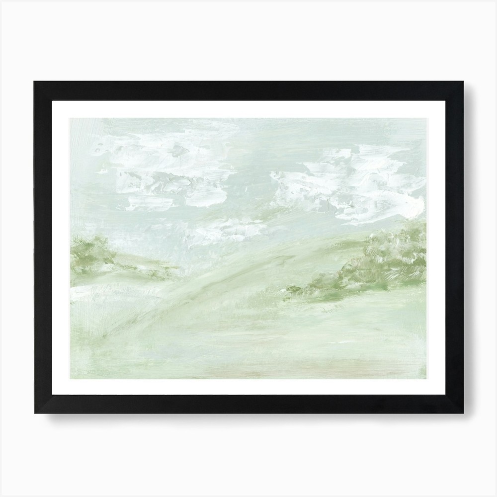 Abstract Trees Hill Daydreaming 4 Framed Wall Art Canvas Print