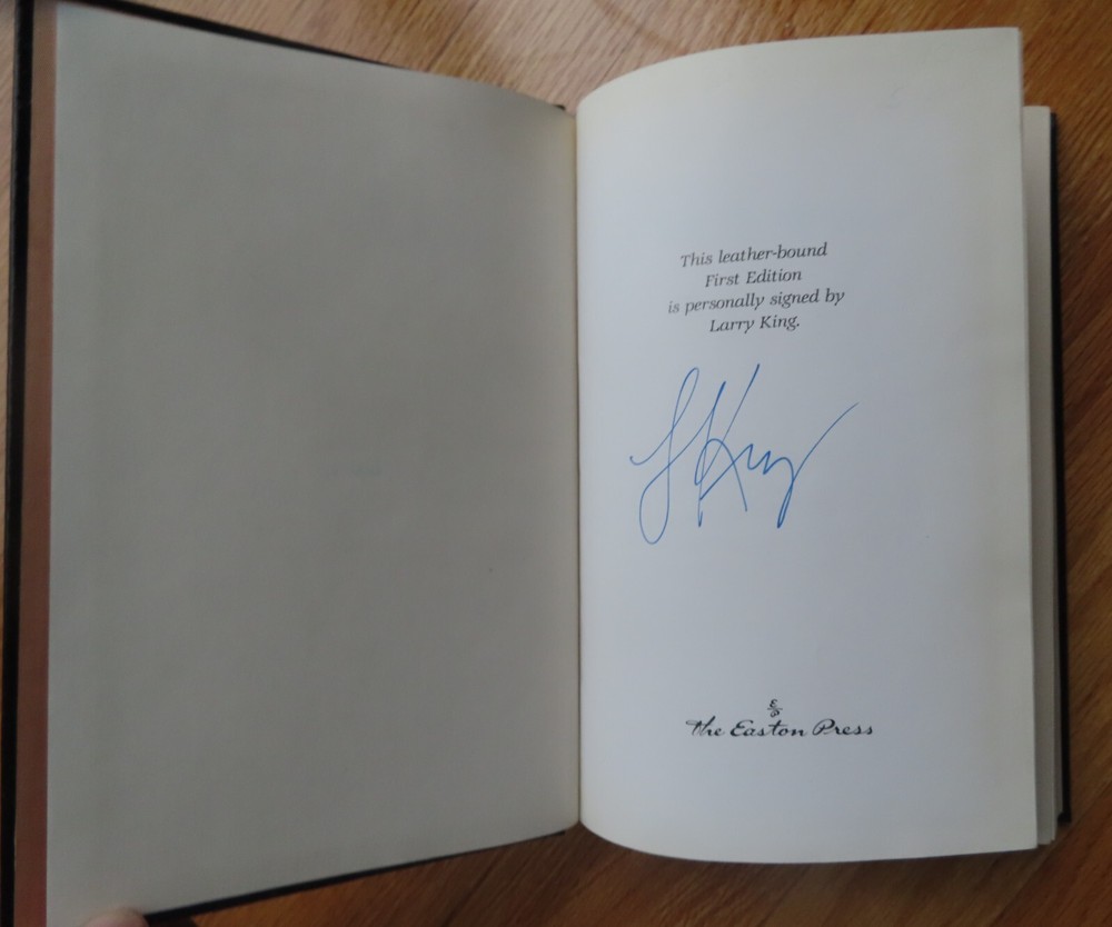 CNN LARRY KING signed TELL ME MORE 1990 Eastern Press 1st Edition Book COA