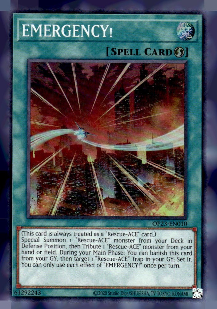 OTS Tournament Pack 23 EMERGENCY OP23-EN010 Rare Card