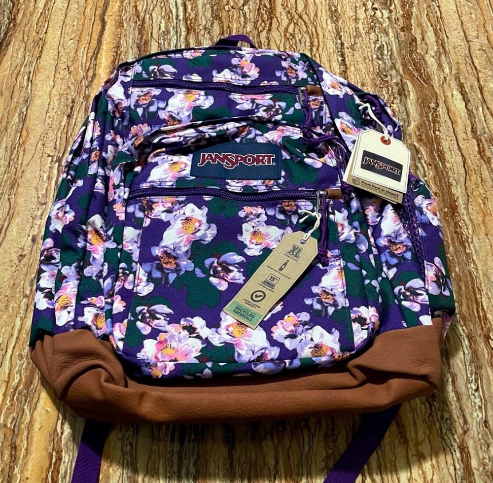 Matching JanSport “Purple Petal” Backpack JS0A2SDD94B & Lunch Break JS0A2WJX94B