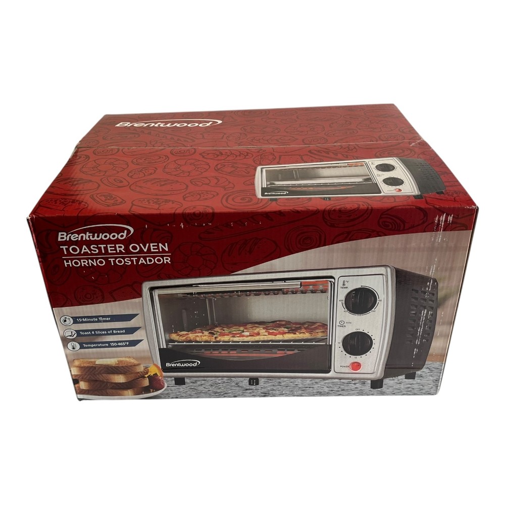 Brentwood TS-345B Toaster Oven Grille-Pain 700W New Sealed