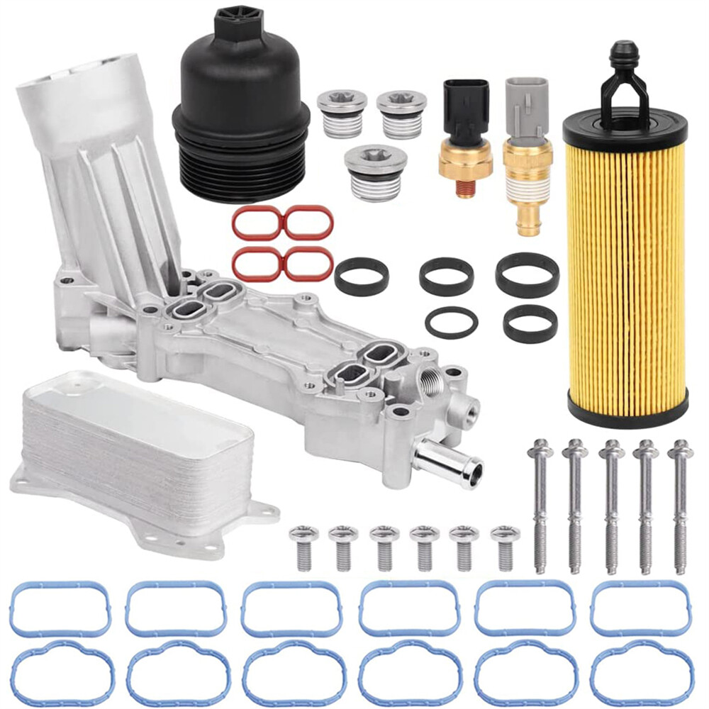 Aluminum Oil Cooler Filter Housing for 11-16 Chrysler Dodge Jeep Ram 3.6L Engines