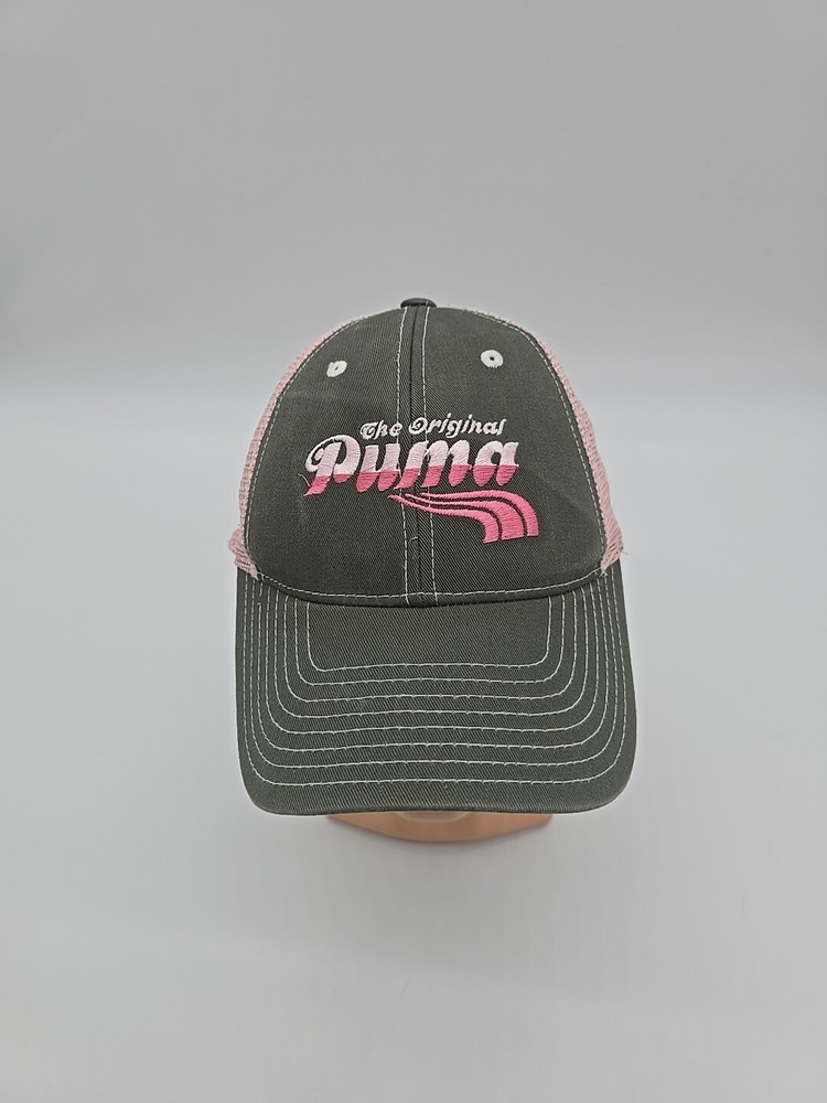 Puma Hat Cap Snapback Womens Trucker Pink Adjustable Embroidered Yoga Fitness