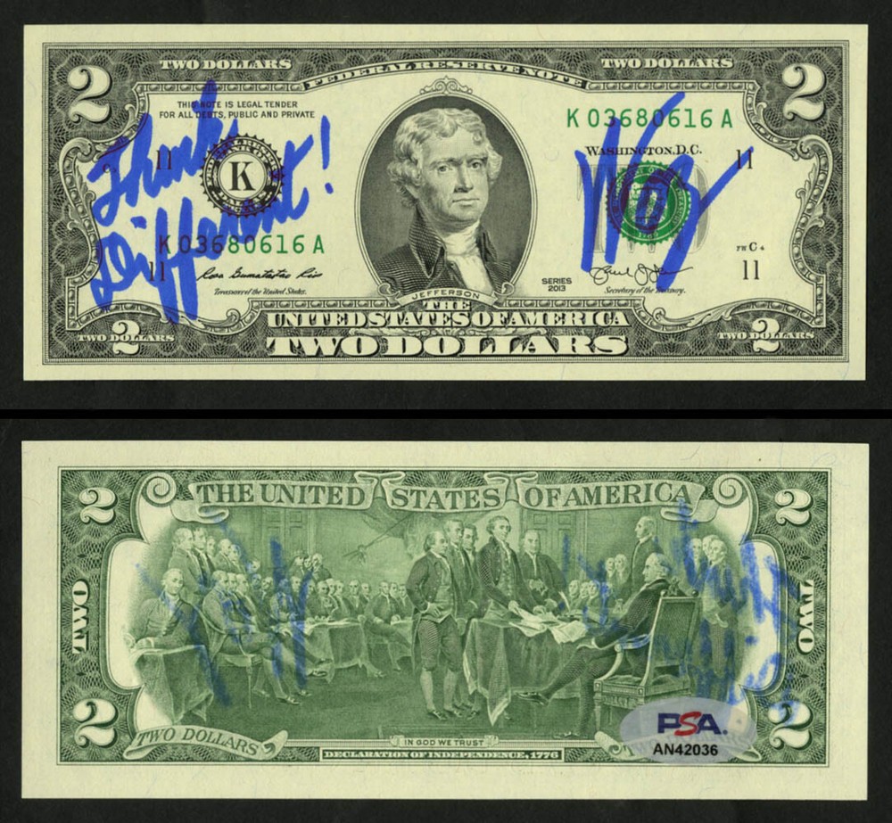 Steve Woz Wozniak SIGNED $2 Dollar Bill Apple Founder PSA/DNA AUTOGRAPHED MINT