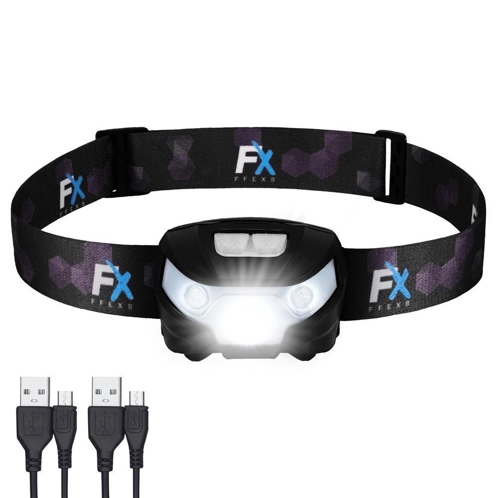 FX FFEXS LED Headlamp Rechargeable - Waterproof Head Lamp Headlight  Head Lights
