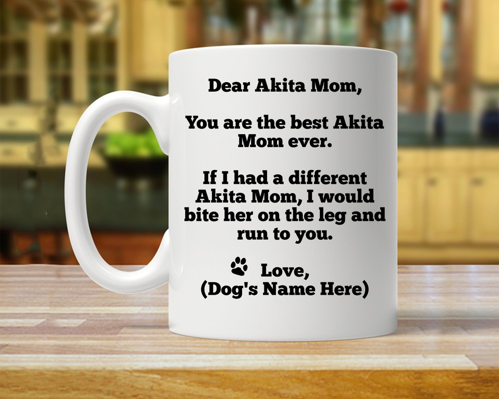 Akita Mom Personalized Akita Gift Akita Gift For Her Custom Akita Gift Akita Mom