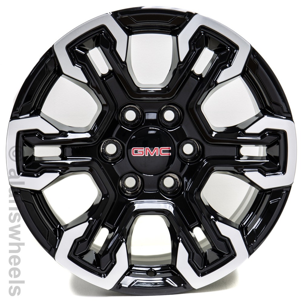 4 New GMC Sierra Yukon Denali Replica Gloss Machine Black 18
