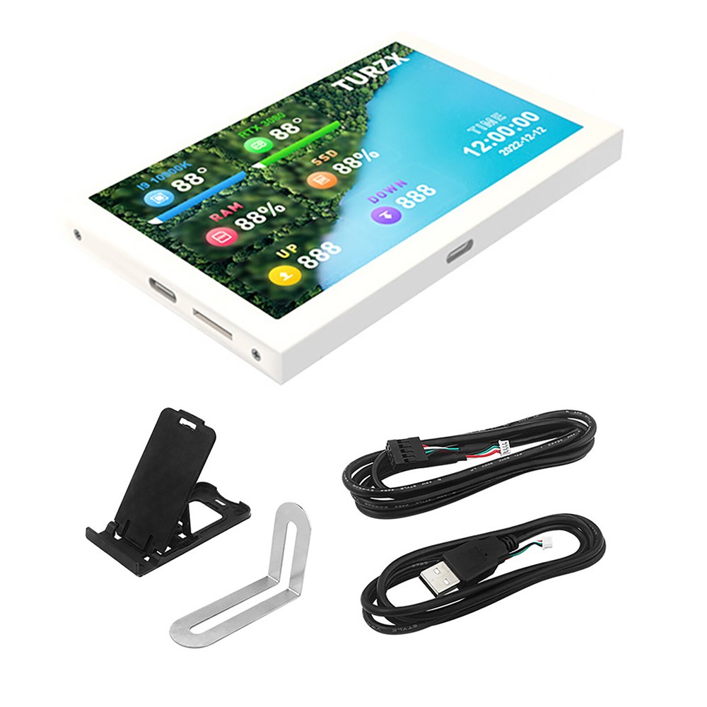5Inch IPS Computer Secondary Screen CPU GPU RAM HDD USB PC Data Monitor Panel