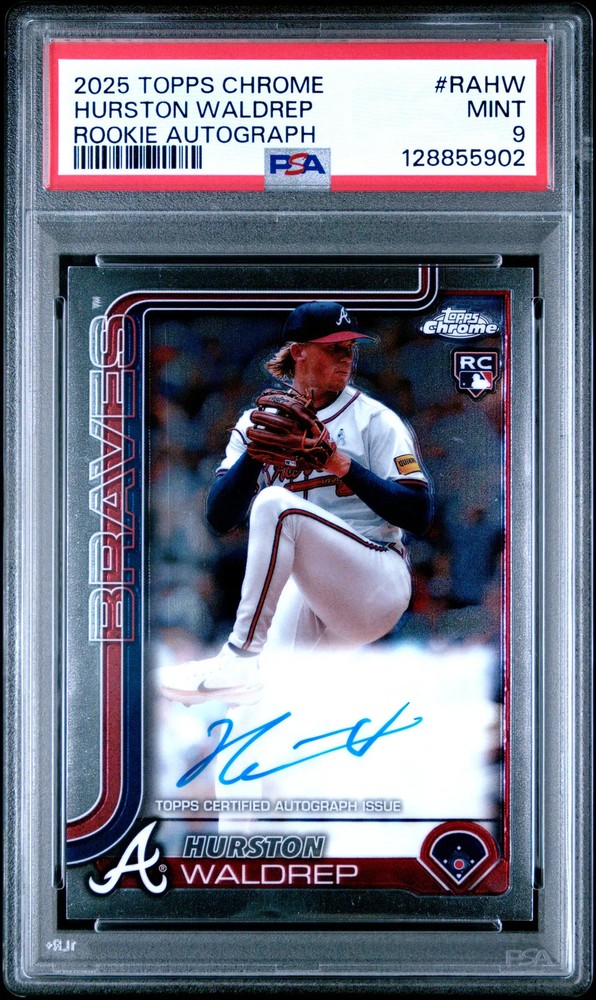 2025 Topps Chrome - Rookie Autographs Hurston Waldrep #RA-HW (AU, RC)