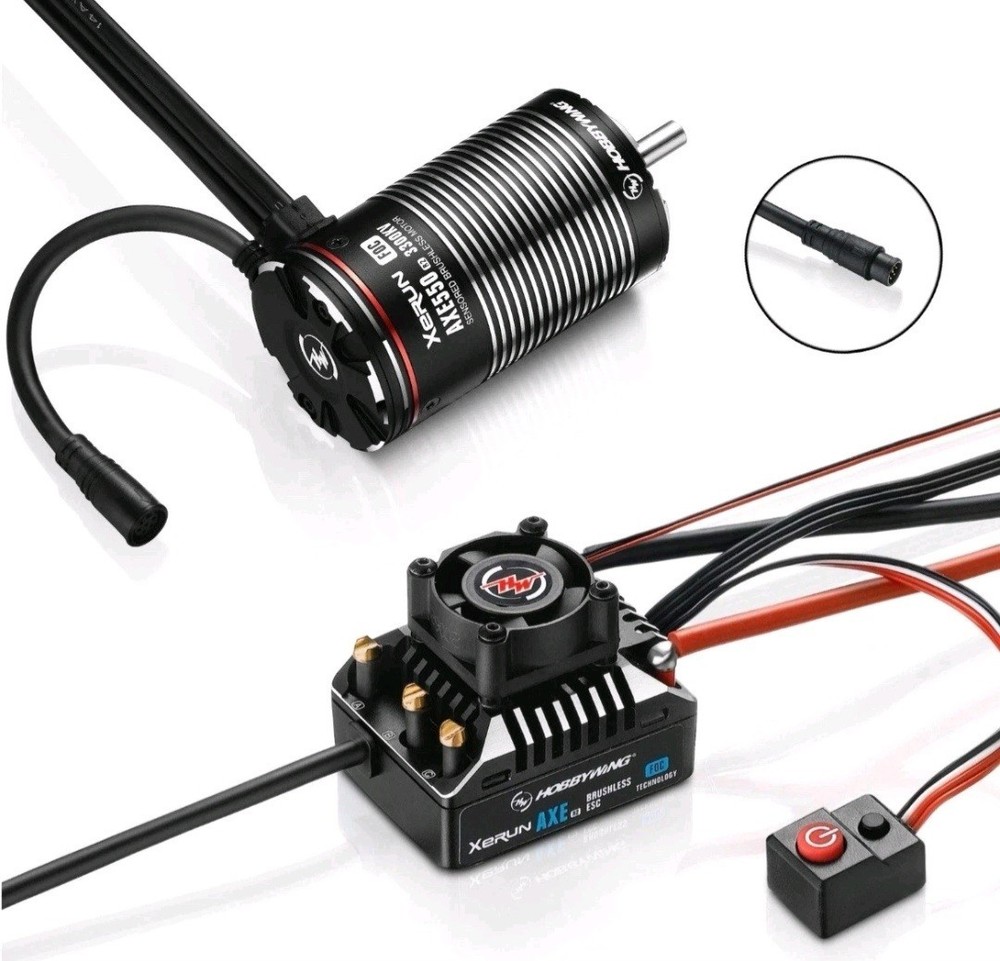 HOBBYWING AXE 550 R2 - 3300kV XeRUN Brushless Motor Combo FOC System