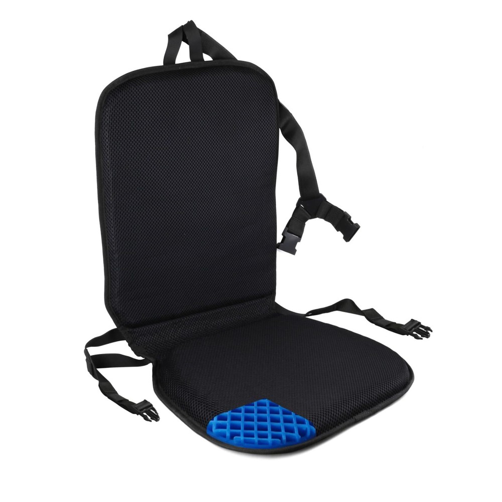 Premium All Gel Orthopedic Seat and Back Cushion Pad | Upper Lower Back Suppo...