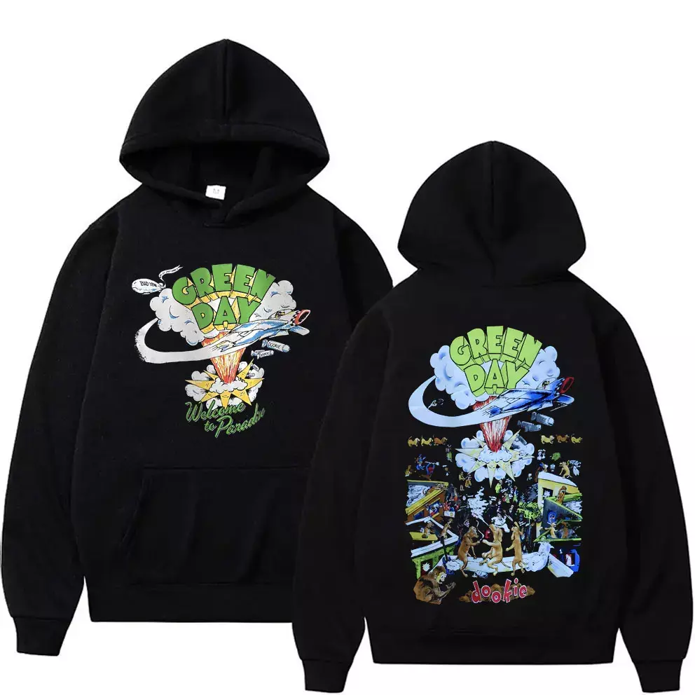 two sides hoodie music lovers, Punk Band Green Day Dookie Hoodie Men Classic