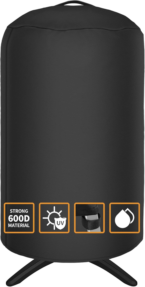 Round Grill Cover 19.5”Dia x 32”H, Waterproof for George Foreman GFO3320 GFO240