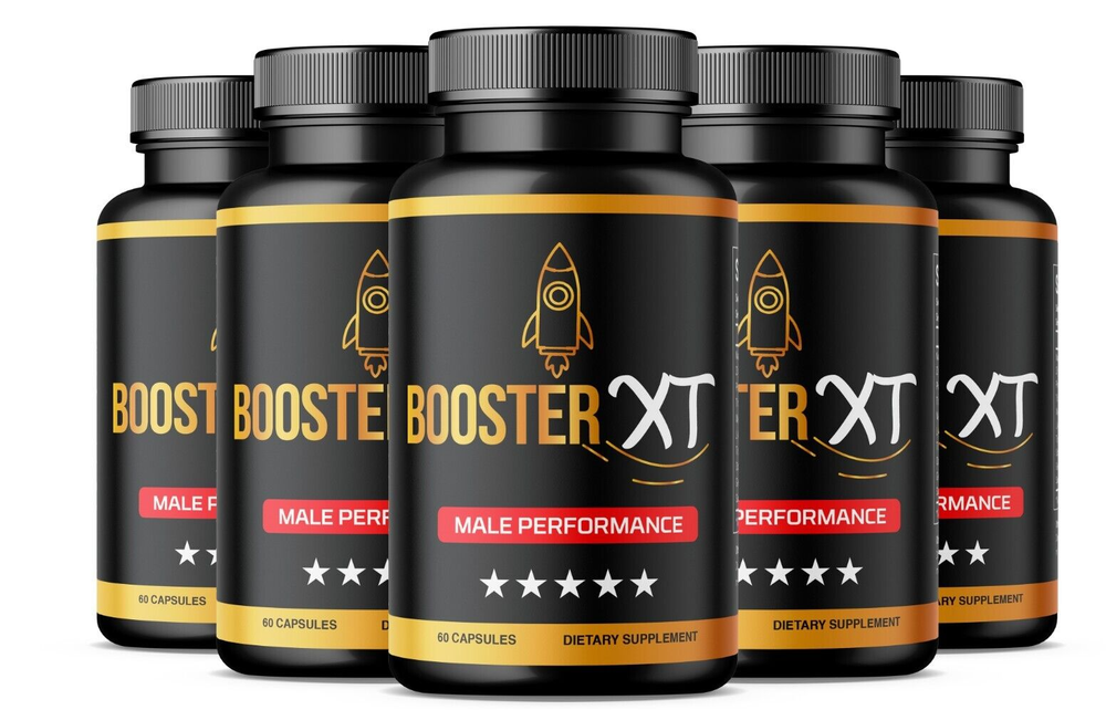 5pack Booster XT Male Capsules Boost T-Levels for Enhanced Intimate Drive 300ct