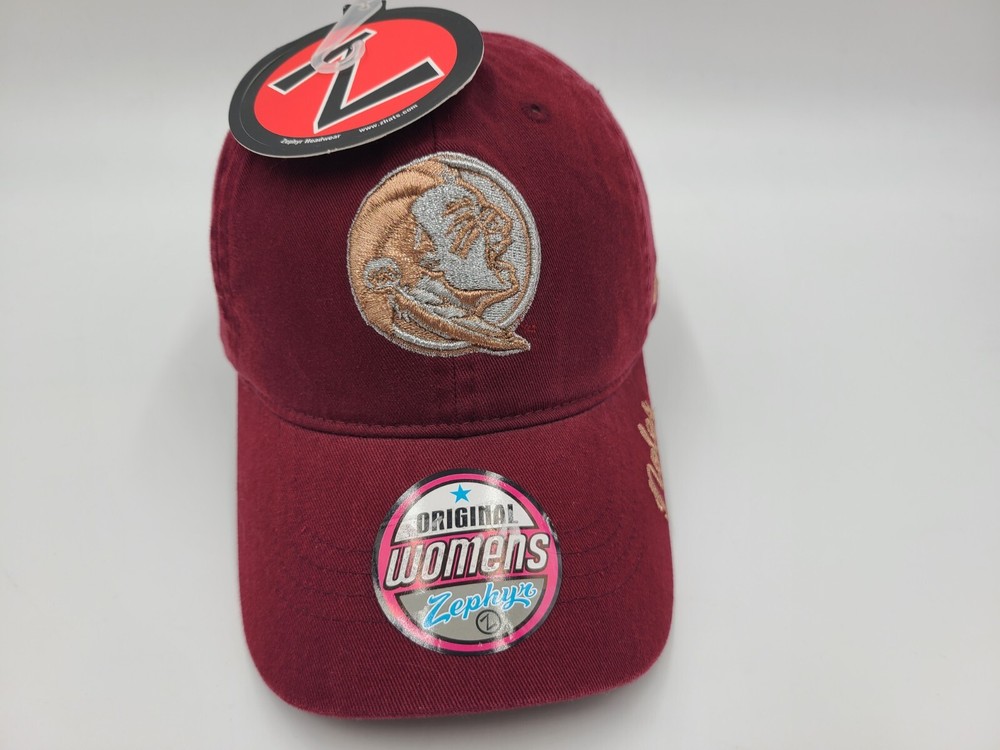 Women Florida State University Seminoles Zephyr Strapback Adjustable Hat Cap Red