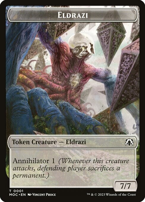 Eldrazi - Angel Double Sided Token [March of the Machine] MTG