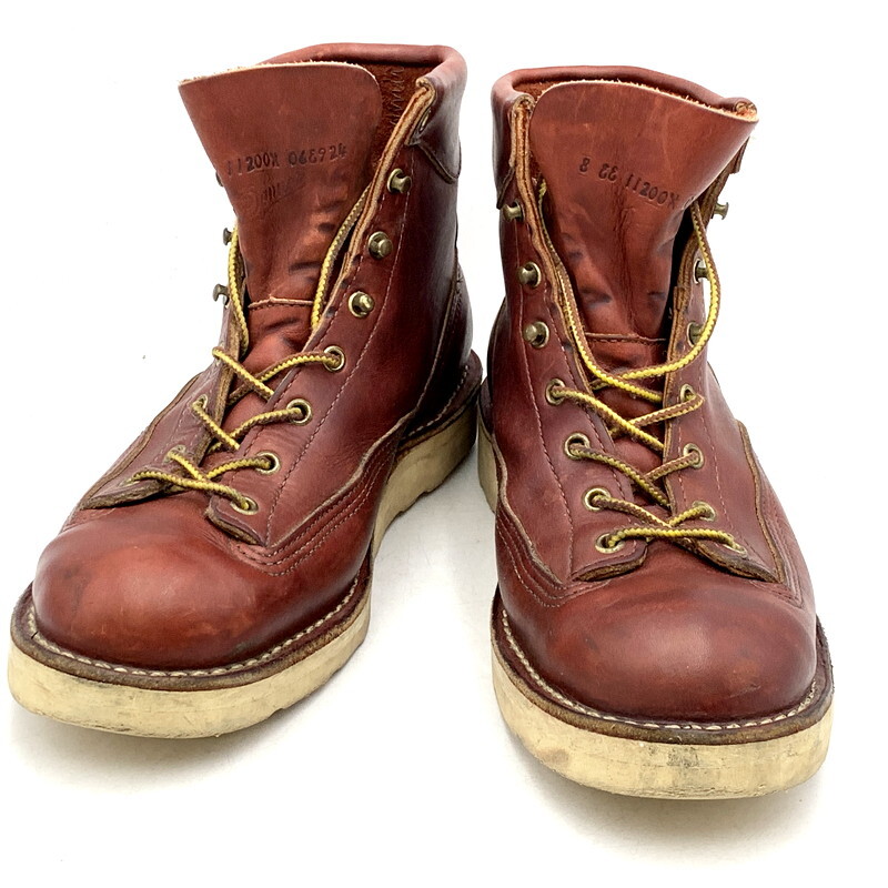 Danner DJ Foreman Lace Up Boots 11200X Men's Red Brown US Size 8