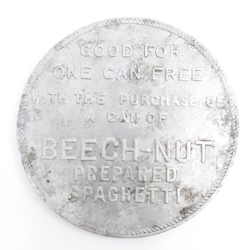Vtg 1920's BEECH-NUT Tobacco Beech Nut Coupon Advertising Token Coin Rare-image