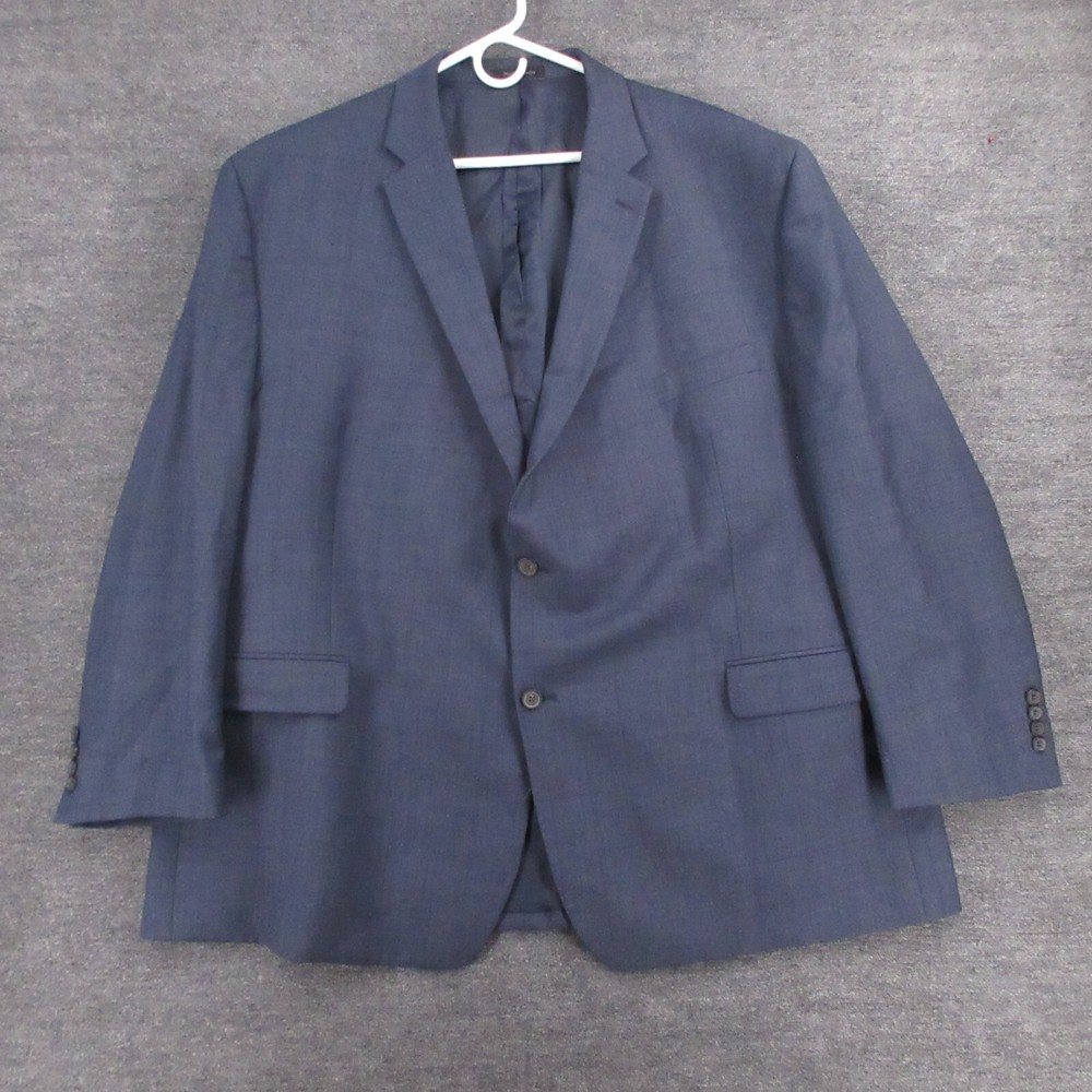 Lauren Ralph Lauren Sport Coat Mens 54 Regular Blue Windowpane Wool