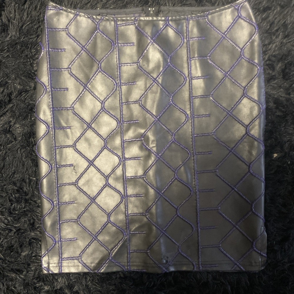 Rare Lip Service Sex in the Saddle Faux Leather Pencil Skirt Medium