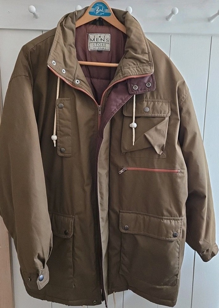 Vintage Sears The Men's Store Men's Green Jacket - Size XL