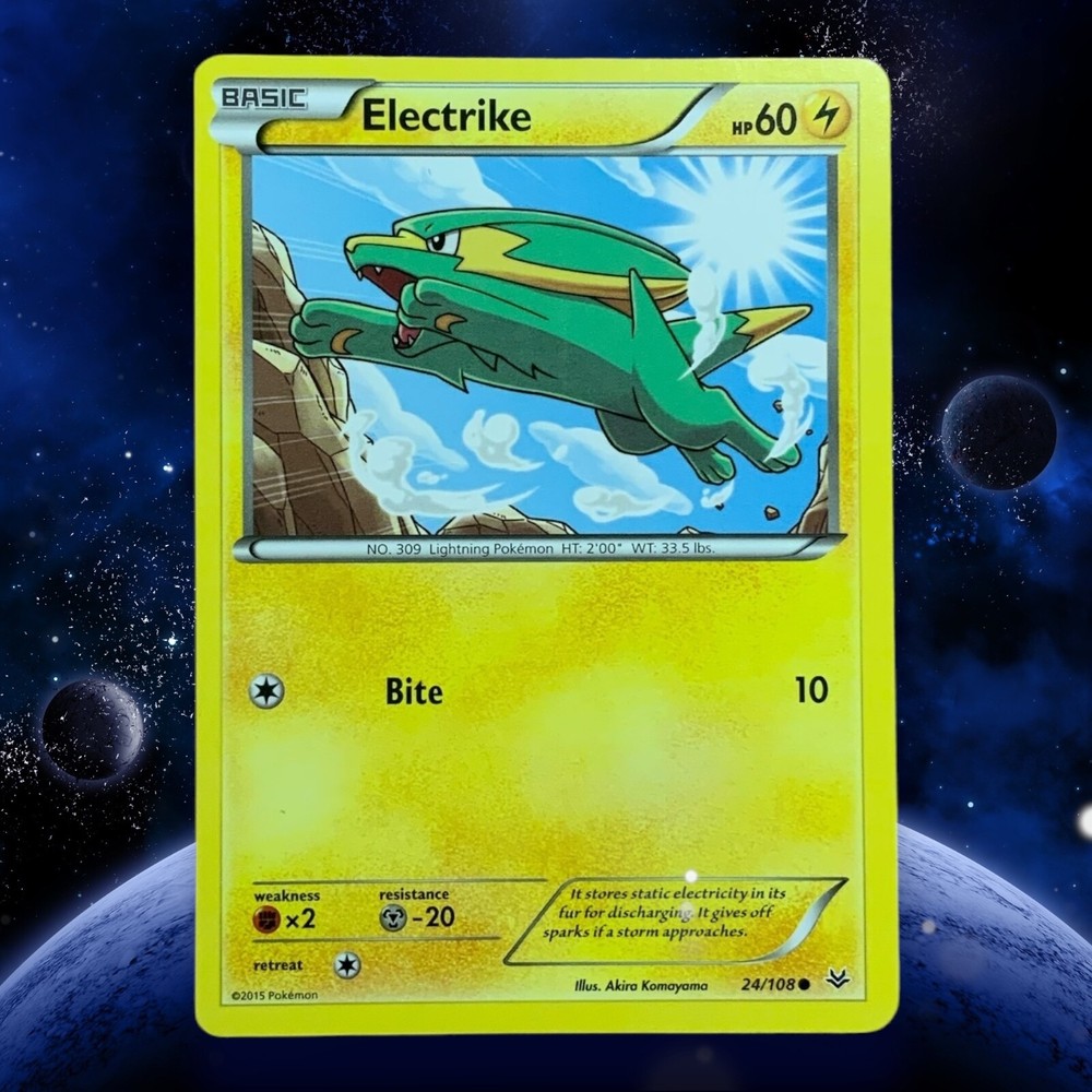 Electrike 24/108 Roaring Skies Pokemon TCG Holo Rare Card