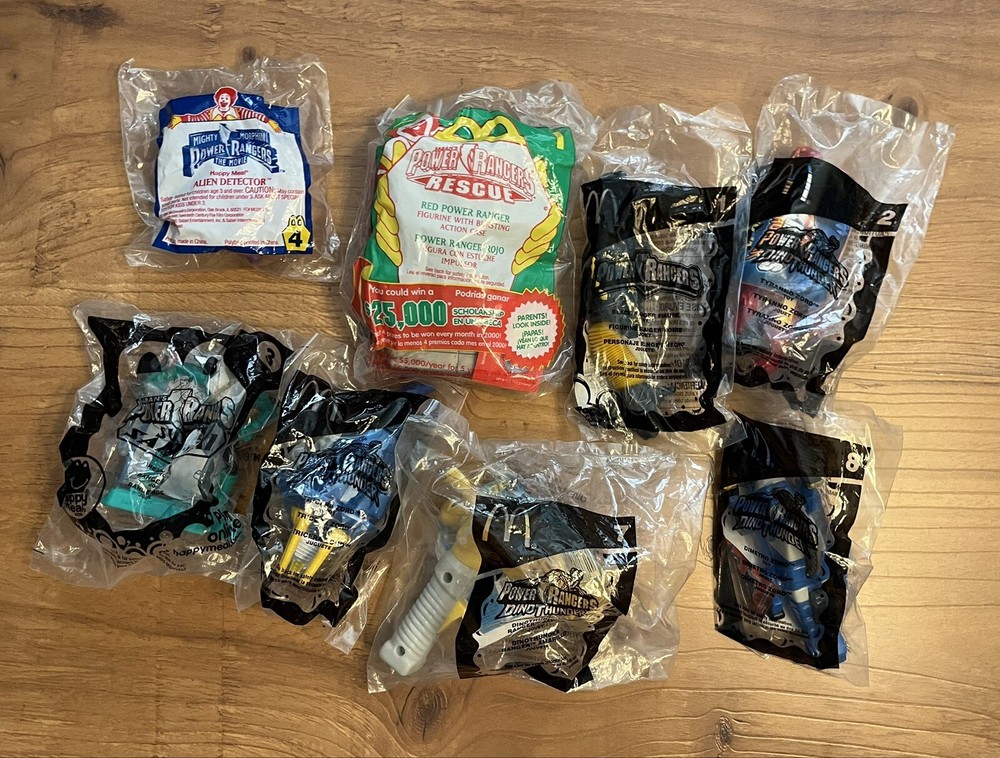 Mighty Morphin Power Rangers McDonalds Toys NEW Collectible Various Years