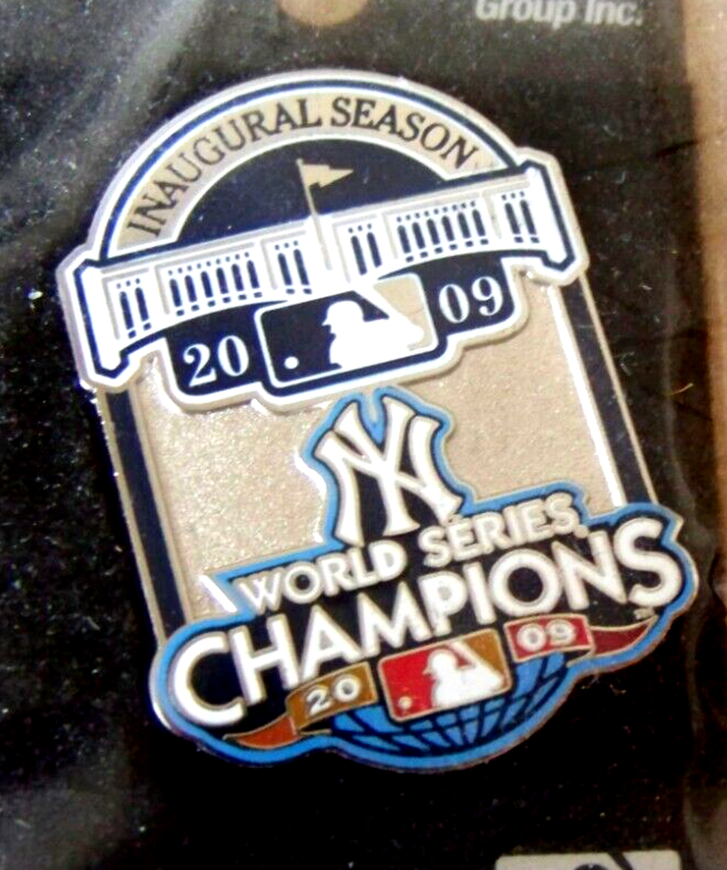 2009 Yankee Stadium 1st Ever WS pin Yankees Champions MLB World Series NY