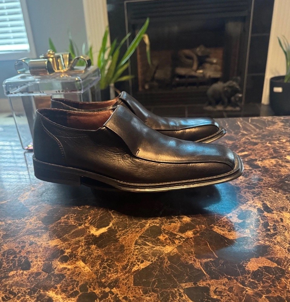 Kenneth Cole New York Men's Classic Black Leather Loafers - Size 9