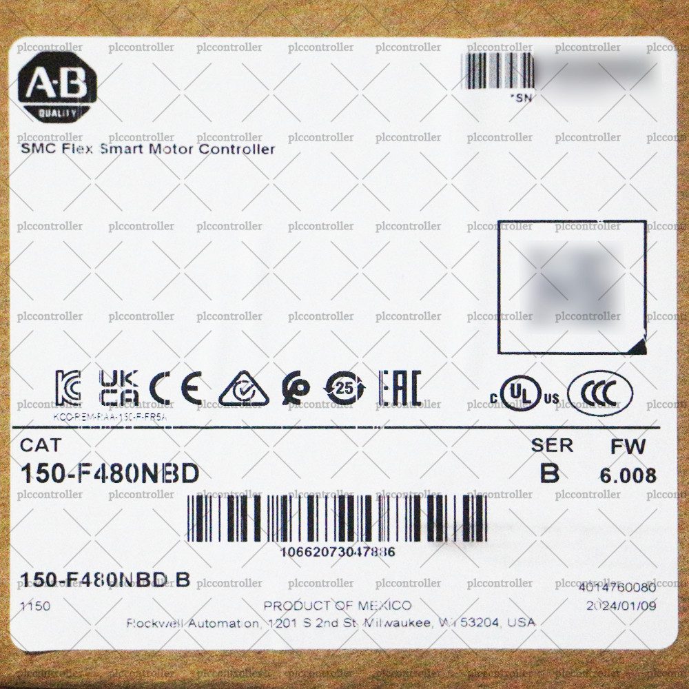 New Allen Bradley 150-F480NBD SMC Flex Smart Motor Controller Open 480 A