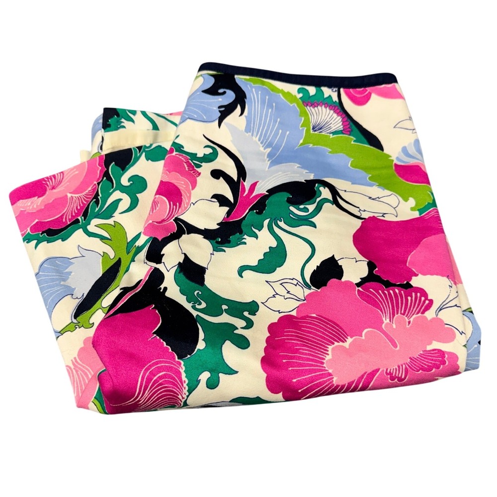 Talbots Floral Skirt Womens 8 (31x23 ACTUAL) Coastal Lined Knee Length