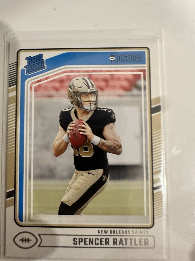 🏈 SPENCER RATTLER 2024 PANINI DONRUSS RATED ROOKIE CARD RC SAINTS STAR WOW #359