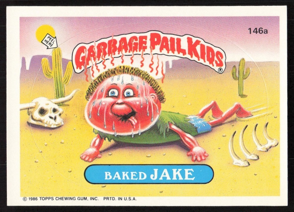 1986 Garbage Pail Kids Topps Sticker Cards Complete Set Vintage Collectible