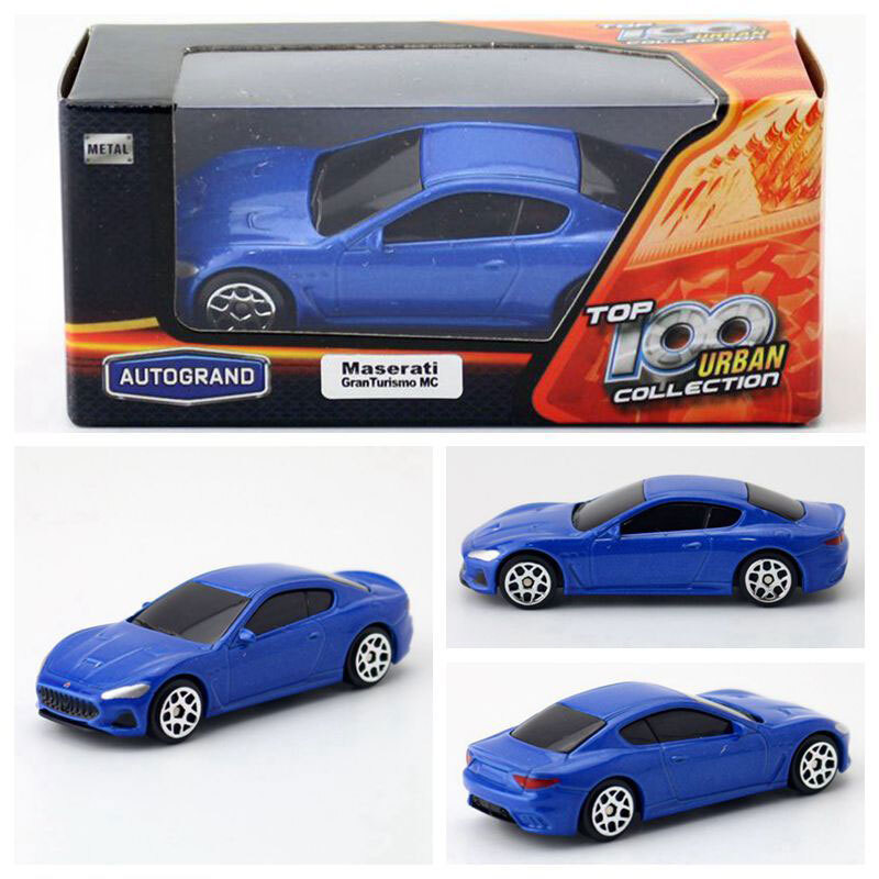 1:64 Maserati GranTurismo MC Model Car Diecast Kids Toy Cars Toys for Boys Blue