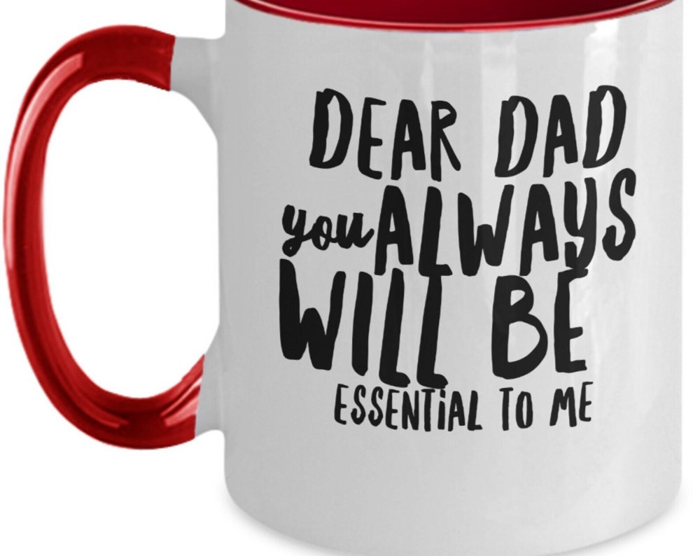 Fathers Day Tone Mug Gift Dear Dad Funny Coffee Mug-image