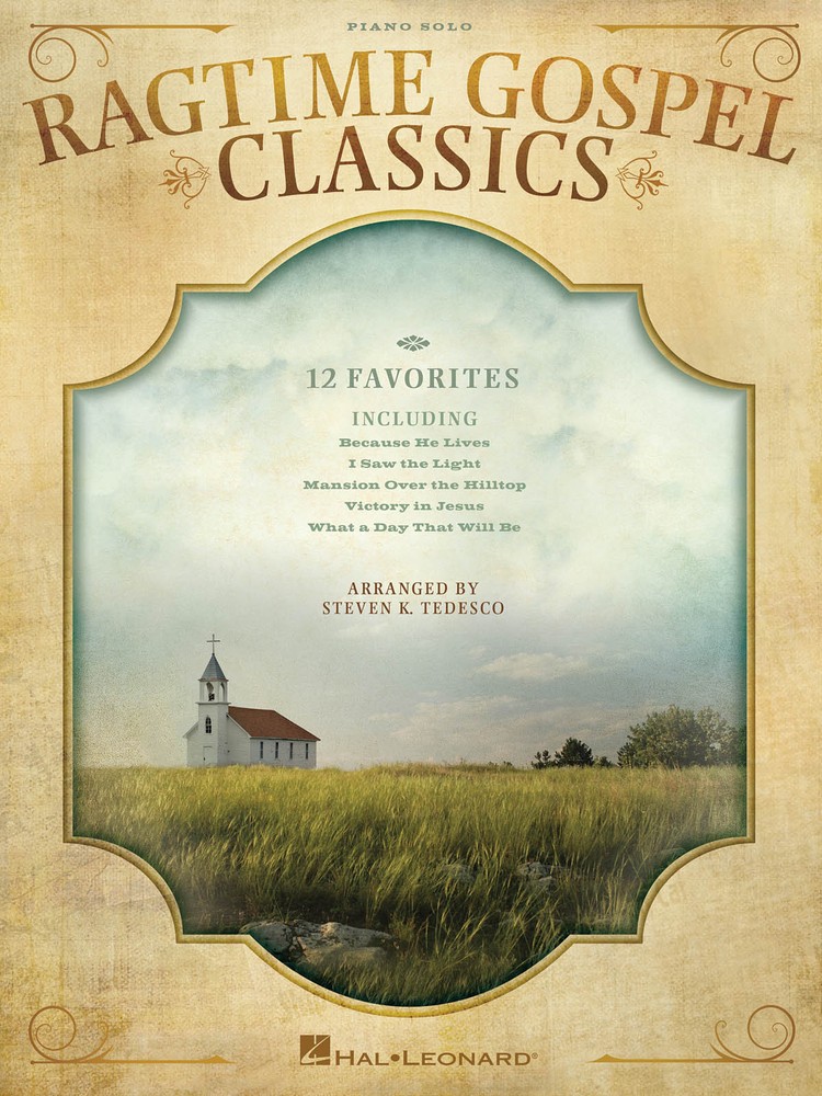 Ragtime Gospel Classics for Piano Solo Sheet Music 12 Songs Hal Leonard Book