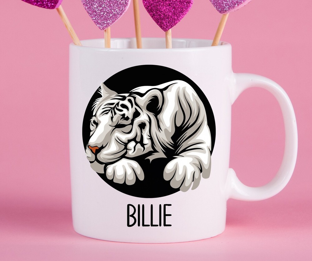 Personalized White Tiger Mug White Tiger Gift Ideas White Tiger Cup Gifts For