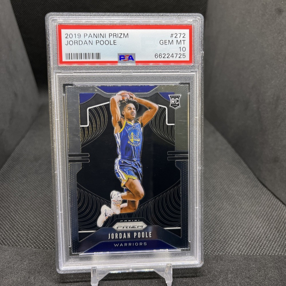 2019-20 Panini Prizm Jordan Poole #272 Warriors PSA 10 Gem Mint Rookie Card