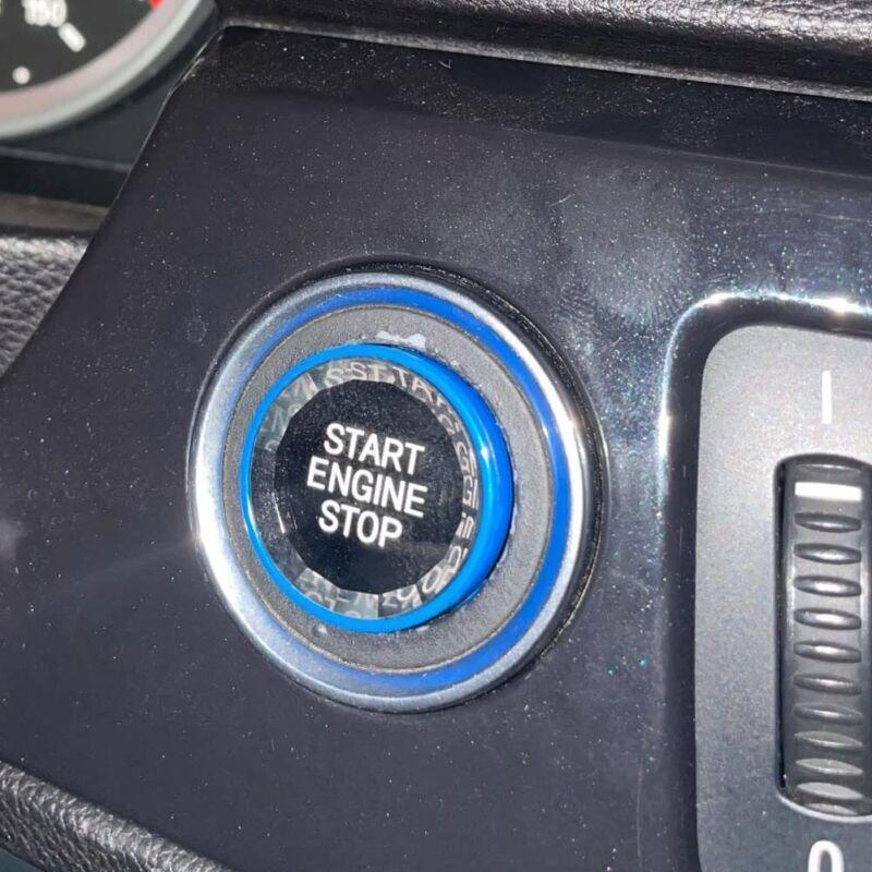 For BMW F10 F20 F11 F12 F13 F01 F02 Engine Start Stop Button Switch Cover Blue