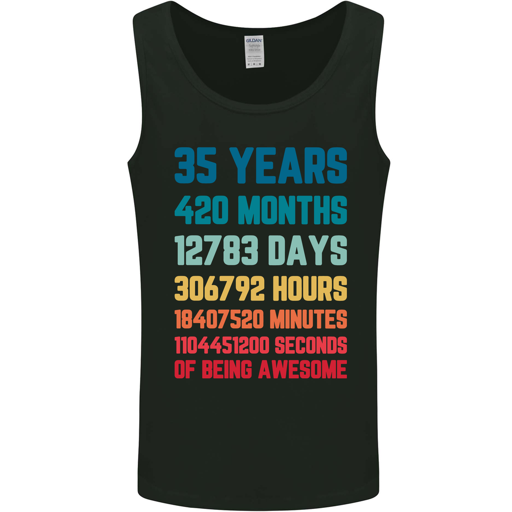 35th Birthday 35 Year Old Mens Vest Tank Top
