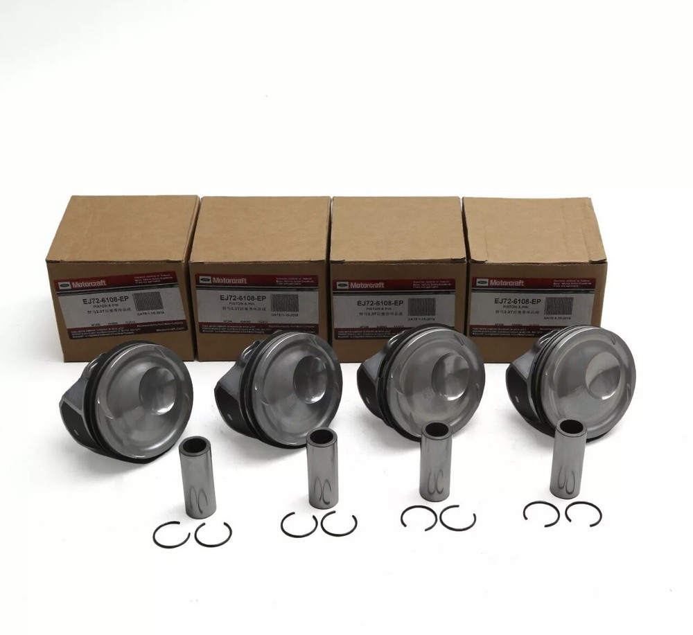 Ford Focus Mustang Lincoln 2.3L Engine Pistons & Rings Set EJ7Z6108E