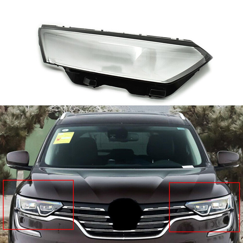 Fit Renault Koleos 16-17 Transparent Car Front Right Headlight Cover Shell Lens