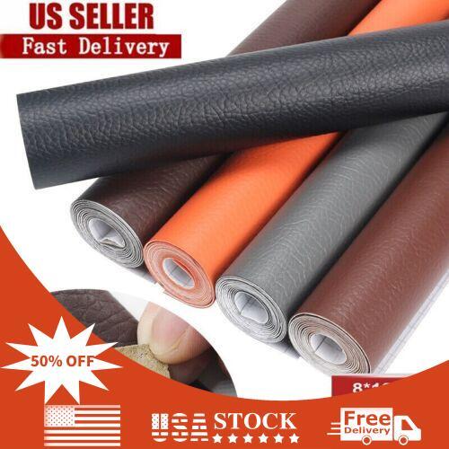 Self-Adhesive Patch Stick Leather Repair Kit on Sofa Clothing Car Seat Couch USA