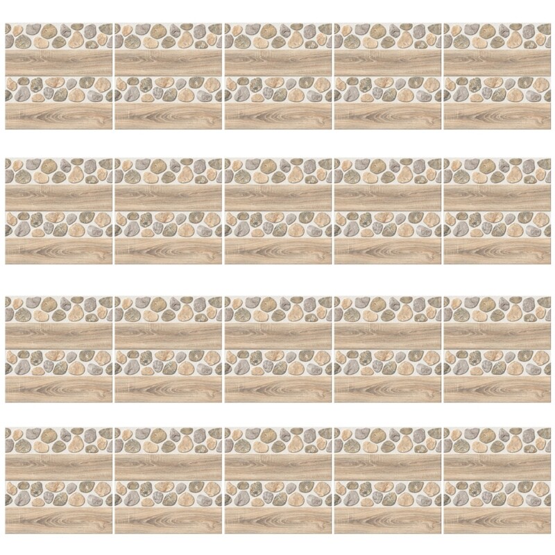 20pc Self-Adhesive Imitation Cobblestone Tile Wall Stickers for Decoration