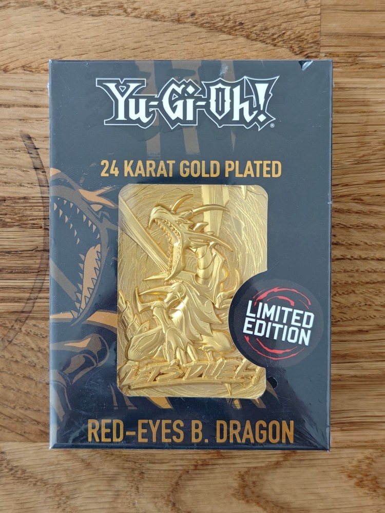 SEALED Yu-Gi-Oh Red-Eyes Black Dragon Gold Rare Trading Card