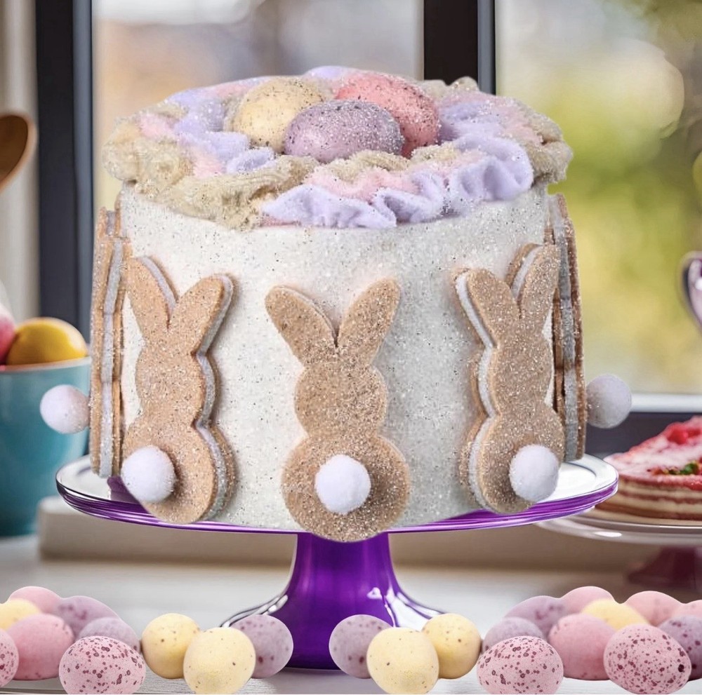 🐰New Easter Bunny & Eggs Themed Felt Cake