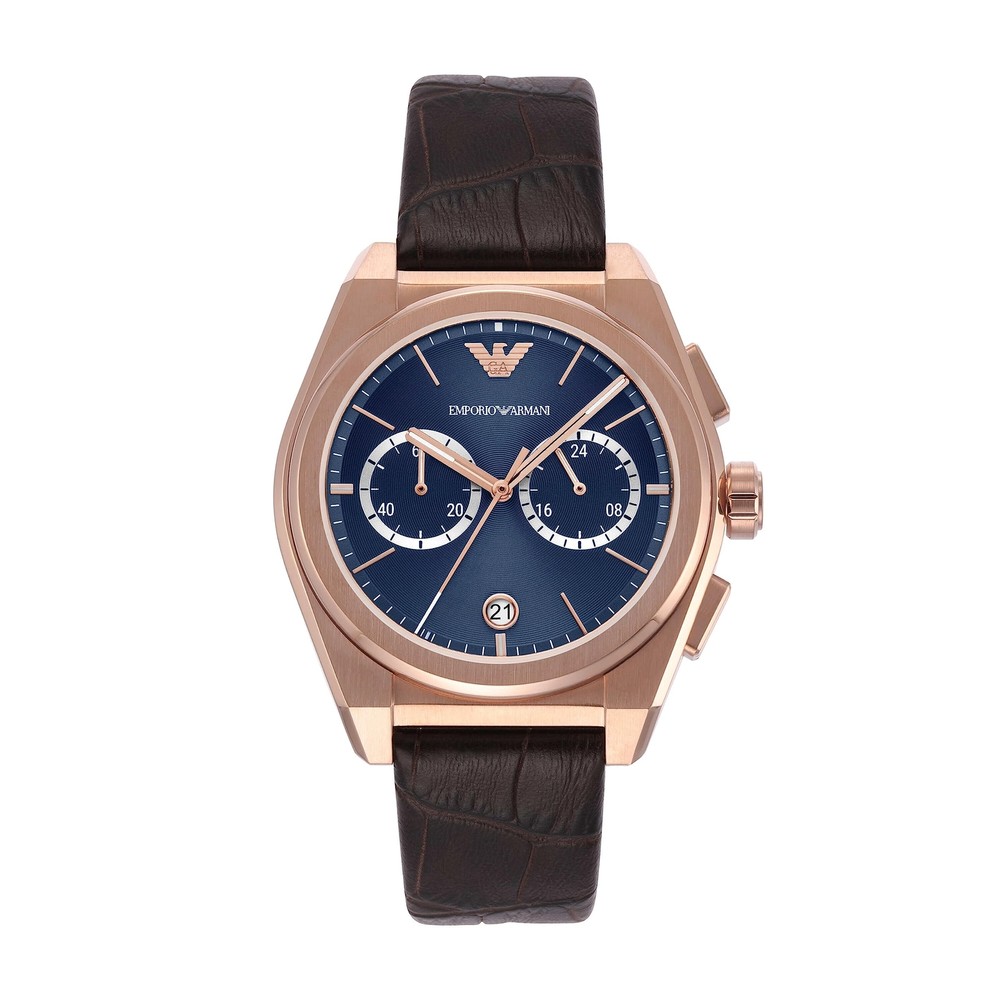 Emporio Armani Men's Brown Leather Watch AR11563