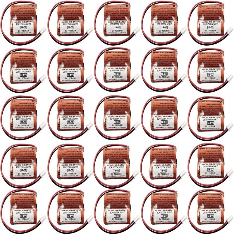 25X For Mitsubishi MR-BAT6V1 2CR17335A WK17 6V 1650mAh Battery 2*CR17335A