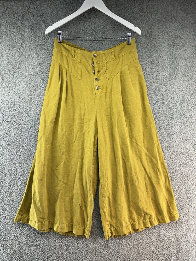 By Anthropologie Women's Size M Olive Stretch Pants EUC